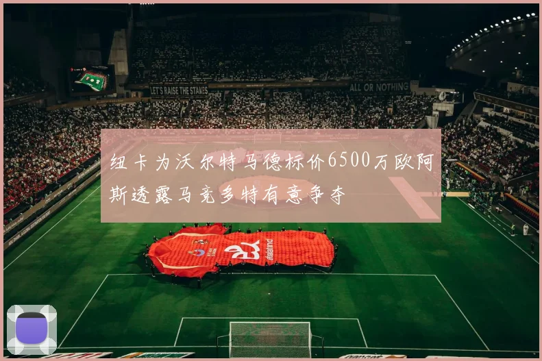纽卡为沃尔特马德标价6500万欧阿斯透露马竞多特有意争夺
