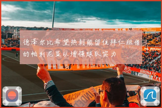 德泽尔比希望热刺能留住拜仁租借的帕利尼亚以增强球队实力